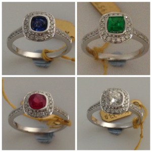 Sapphire,Emerald, Ruby,Diamond