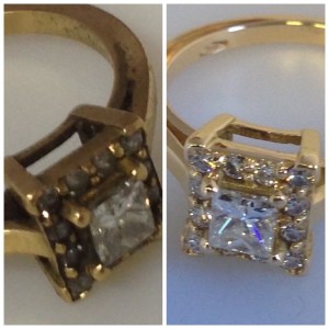Gold Ring before and after.
